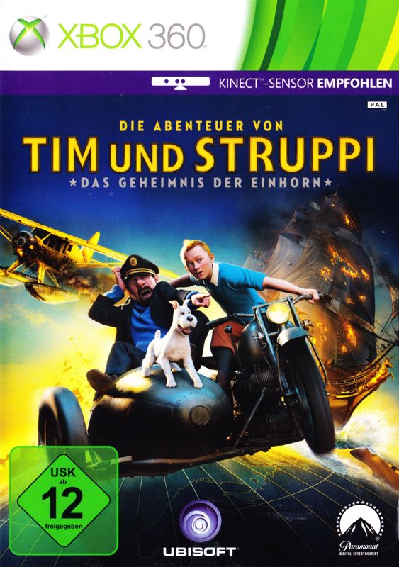 Adventures of Tintin: The Game box art for Xbox 360